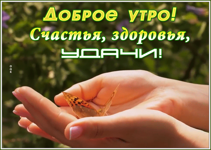 Анимация доброе утро счастья, здоровья, удачи