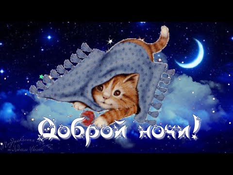 Открытки сладких снов с пожеланиями, котиками, сердечками для родных и близких