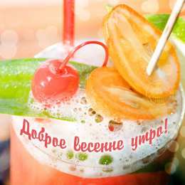 доброе весеннее утро Открытка с добрым весенним утром 