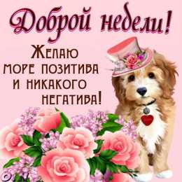 Хорошей недели Доброй недели