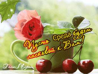 Анимационная гифка пусть среда будет ласковой к вам