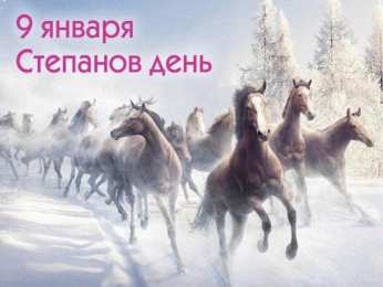 9 января. Открытки на Степанов день.